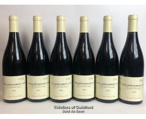 SIX BOTTLES OF 2014 NUITS ST GEORGES 1ER CRU "LES PORETS ST GEORGES", DOMAINE VINCENT LEDY, LIMITED PRODUCTION OF 500 BOTTLES
