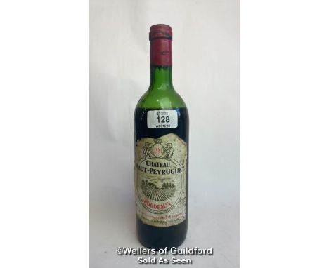 1981 Chateau Haut-Peyruget Bordeaux, 75cl, 11.5% vol / Please see images for fill level and general condition. Please be awar