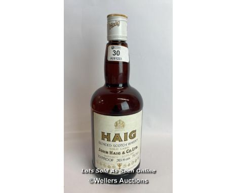 Haig Blended Scotch Whisky Gold Label, 70 Proof, 75.7cl / Please see images for fill level and general condition. Please be a