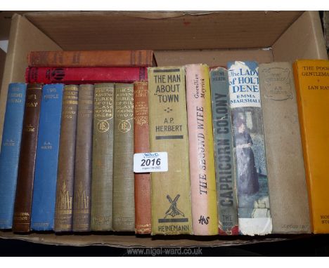 A small quantity of hardback novels to include 'The Poor Gentleman' by Ian Hay, 'Capricorn Colony' by Irene Heath, 'Tommy and
