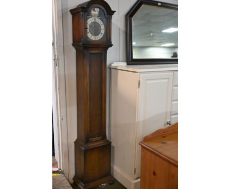 Grandmother clock in oak case