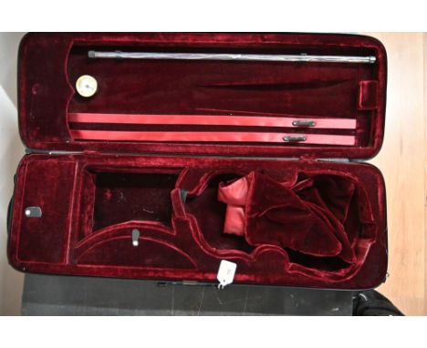 J.T.L velvet lined violin case with hydrometer