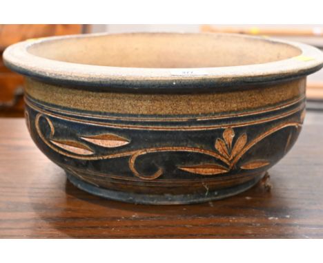 Glazed planter, external diameter 38 cm