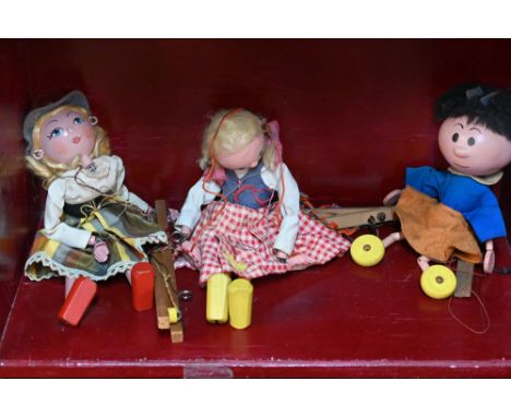 Three vintage Pelham puppets