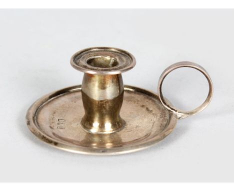 A SMALL GEORGE III IRISH CHAMBER STICK. Dublin 1805.