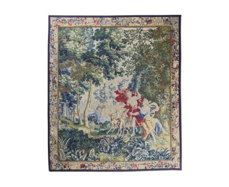 Tapisserie figurant Diane et Actéon, Bruxelles, XVIIIe siècleTapestry depicting Diana and Actaeon, Brussels, 18th centuryActa
