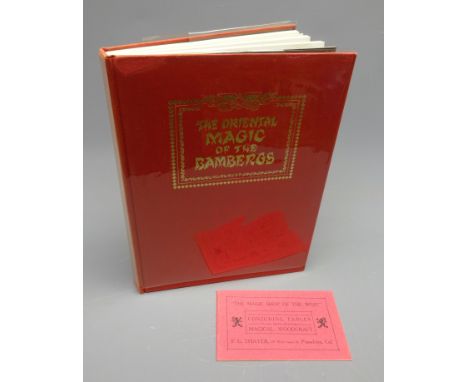 Albo, Robert J, Lewis Eric G, & Bamberg, David: The Oriental Magic of The Bambergs, pub.1973, 1st ed. Ltd.ed.274/1000, with t