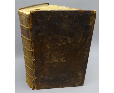 The Christian's Complete Family Bible.1804. Folio. Illustrated with engraved plates. Manuscript family details to fixed end p