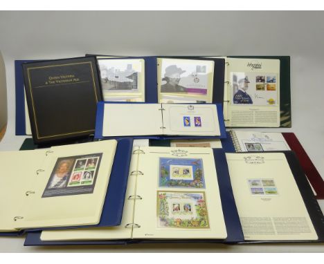 Eleven ring binder albums containing stamps mostly relating to Royalty including; 1977 'The Queen's Silver Jubilee' commemora