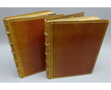 Ruding Rev R. : Annals of the Coinage of Great Britain. 1840. Third Edition. Two volumes. Full calf binding with gilt panelle
