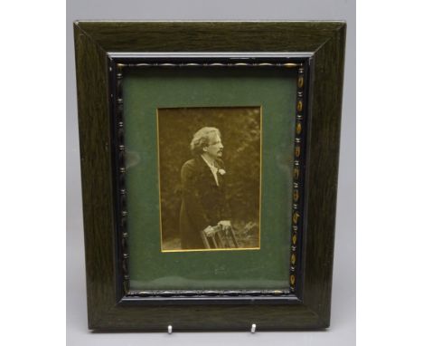 Autograph: three-quarter length portrait study of Ignacy Jan Paderewski (1860-1941) by Theo C Marceau, Copyright 1900, signed