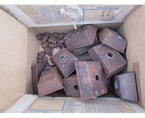 A box of oil lamp reservoirs 