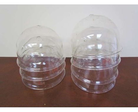 Seven station glass lamp shades