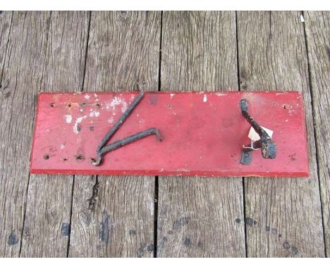 A railway station bucket wall bracket 