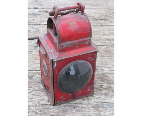 A B.R double hook railway lamp
