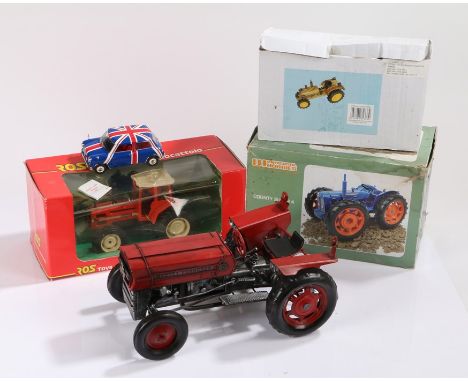 ROS Toys, Tractor, together with Universal Hobbies County Super 4, Mini Cooper, Massey Fergusson model and another Tractor mo