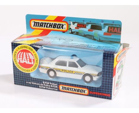Matchbox Super Kings, K-142 BMW Police Car, boxed