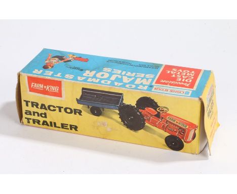 Lone Star Roadmasters major series, Farm King tractor and trailer, boxed 