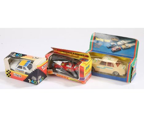 Matchbox Speed Kings, K-35 Lightning, together with Polistil car and a Touring team car, (3)