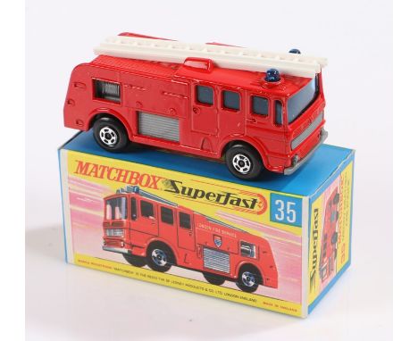 Matchbox Superfast Merry Weather fire engine 35.  boxed as new