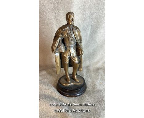 20th C Cold Cast Bronze Study of an Officer A finely cast study of a Household division officer in ceremonial dress with helm