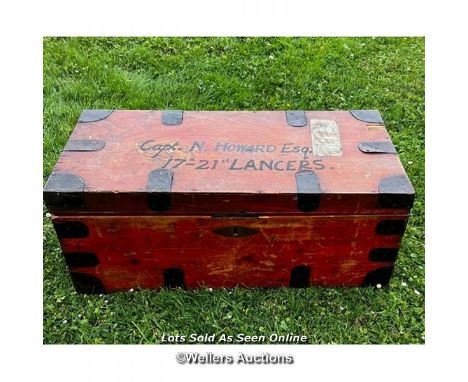 A 19th century military campaign trunk