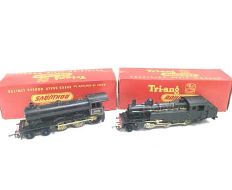 2 X Boxed Tri-Ang 00 Gauge Locomotives. A 4-6-0 Class B.12 Locomotive #R.150 and a Continental 2-6-2 Prairie Tank #653.