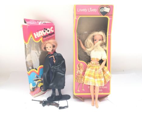 A Boxed Model Toys Havoc Super Agent Doll and a Lovely Lively Sindy Doll. (Boxes Worn and parts missing).