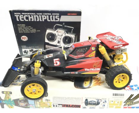 A Tamiya R/C Remote Controlled Car. The Falcon. With Acoms Controller.