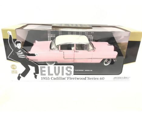 A Boxed Greenlight Elvis 1955 Cadillac Fleetwood Series 60 1/18 scale.