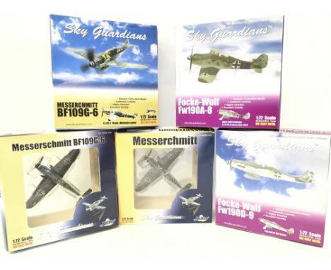 A Collection of 5 Boxed Sky Guardians Diecast Aircraft. All 1:72 Scale. (5).