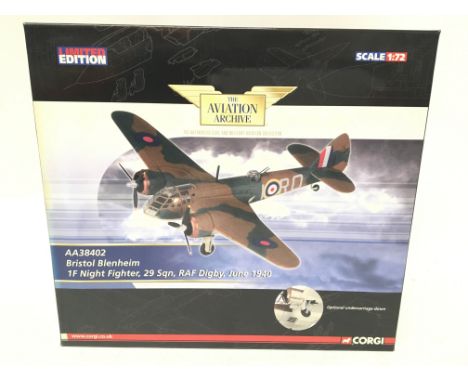 A Boxed Corgi Aviation Archive 1:72 Scale A Bristol Blenheim #AA38402.limited Edition.