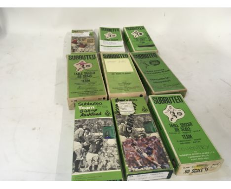 Collection of 9 boxed Subbuteo teams