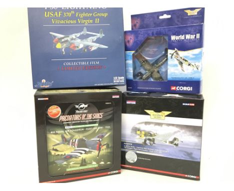 4 x Boxed 1:72 Scale Diecast Aircraft. Including Witty Wings And Corgi.(4).