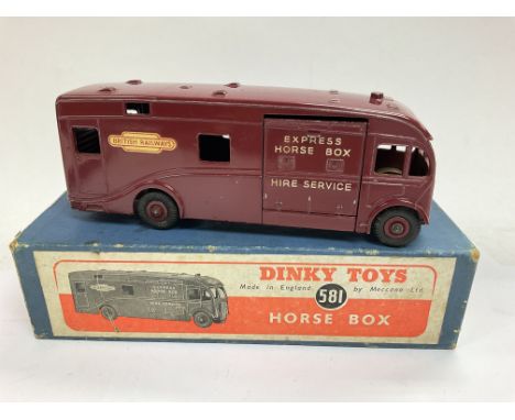 A Boxed Dinky Toys Horse Box #581.