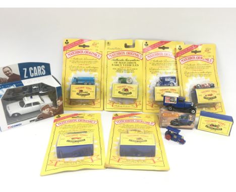 A Collection of Matchbox Originals. A Matchbox Model A Van #38 and a Corgi Z Cars Ford Zephyr 6 MKIII. No Reserve.