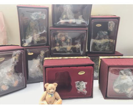 10 Boxed Enesco Steiff Bears.
