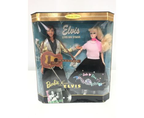 A Boxed Mattel Barbie Loves Elvis Set Boxed.