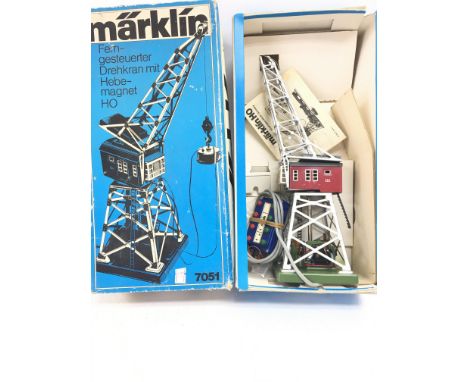 A Boxed Marklin HO Scale remote Controlled Gantry Crane #7051