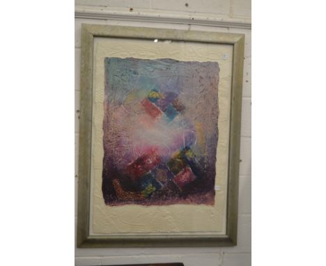 Colourful abstract, limited edition print, signed.