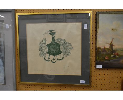 Agnes Nanogak, Proud mother, limited edition print.