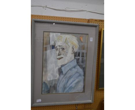 Russell, Bust length portrait of the actor Richard Harris together with another depicting Richard Harris, Ian Hogg, Sarah Mil