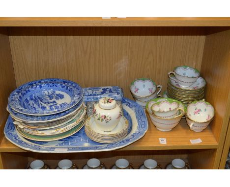A part tea service, blue and white china and other collectable china.