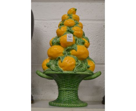 A Casa Pupo model of lemons in a basket.