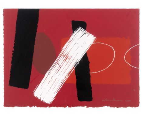 Wilhelmina Barns-Graham C.B.E. (British, 1912-2004)Red Playing Games I Screenprint in colours, 2000, on wove, signed, dated a