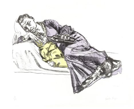 Dame Paula Rego R.A. (British, born 1935)Nursing, from 'O Vinho (Wine)' (Rosenthal 244) Lithograph printed in colours, 2007, 