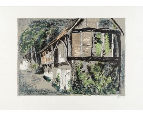 John Piper C.H. (British, 1903-1992)Courthouse, Long Crendon, Buckinghamshire  (Levinson 285) Lithograph printed in colours, 