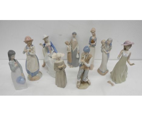A collection of Spanish porcelain figures including Nao by Lladro, Casades, Nadal and other **PLEASE NOTE THIS LOT IS NOT ELI