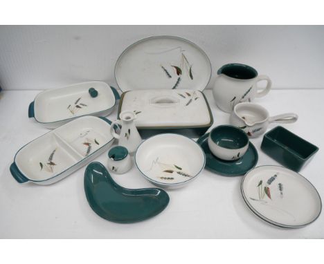 A collection of Denby Greenwheat kitchen pottery **PLEASE NOTE THIS LOT IS NOT ELIGIBLE FOR IN-HOUSE POSTING AND PACKING** 