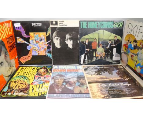 Collection of fifteen 1960s LP record albums including The Who, The Beatles, Chuck Berry, Buddy Holly and more